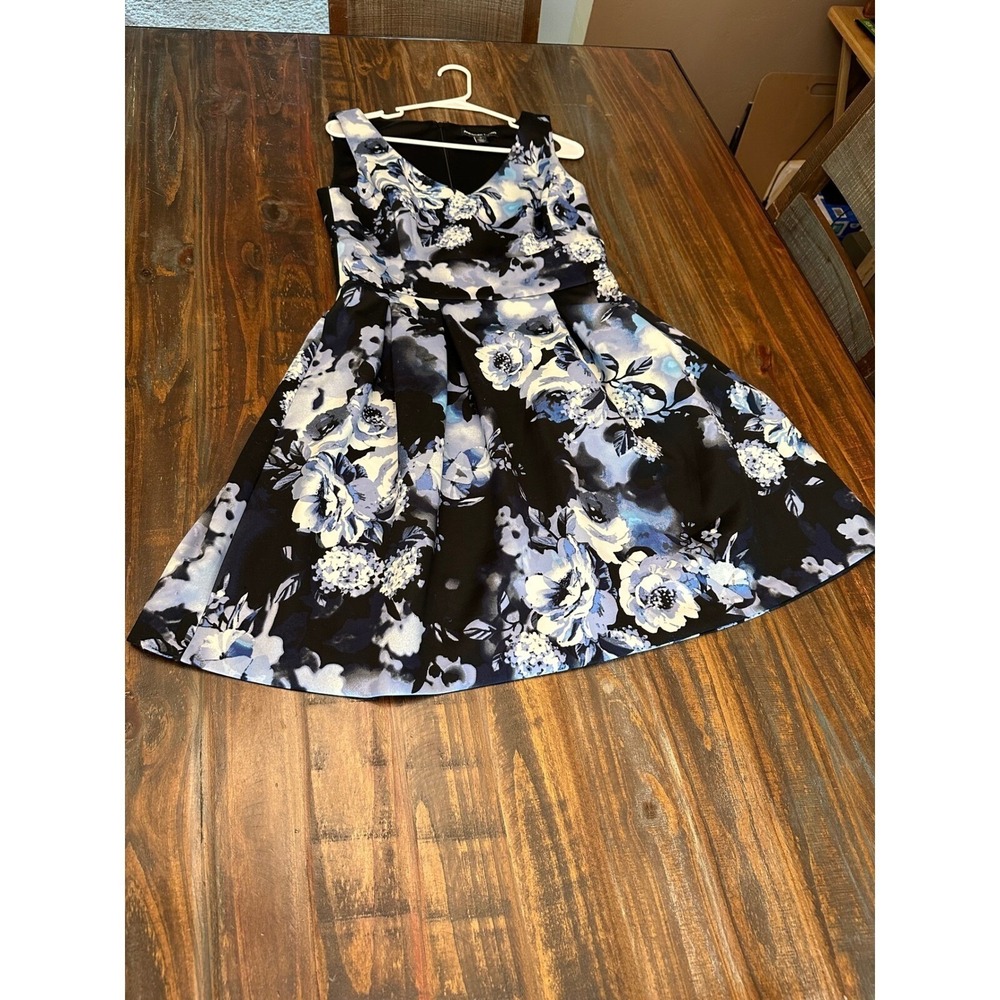Ralph Lauren Dress American Living Fit & Flare Sleeveless VTG. Floral Woman's 10